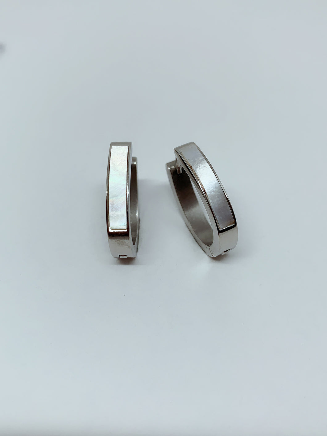 Stainless steel hinge earring