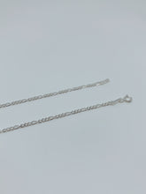 Load image into Gallery viewer, Sterling silver chain with figaro design
