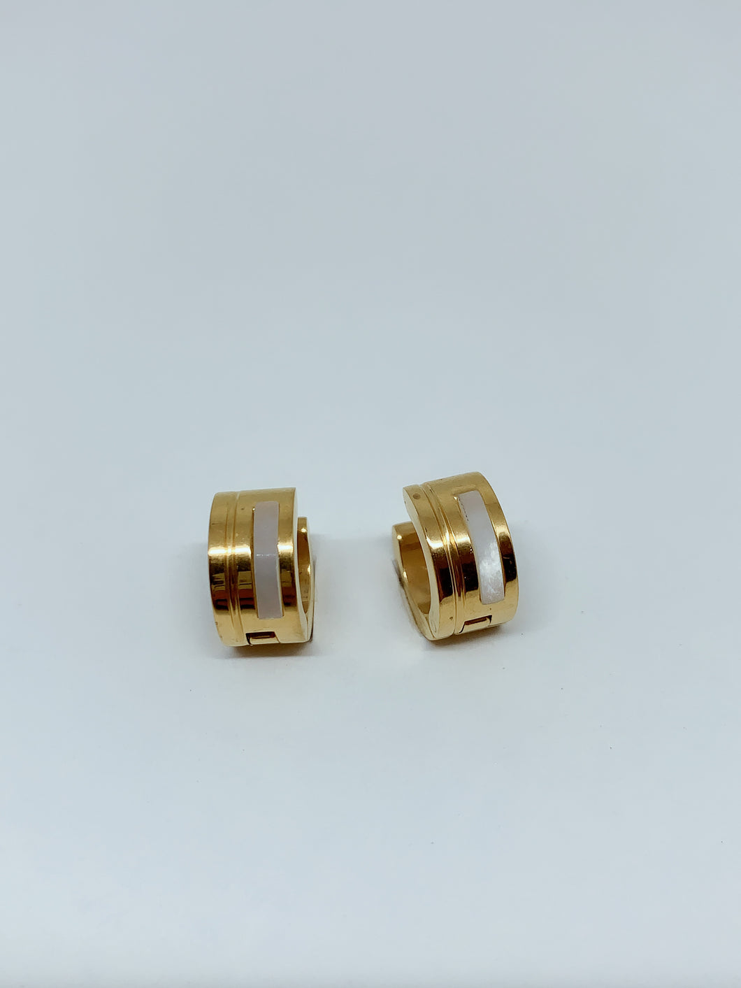 Stainless steel hinge earring