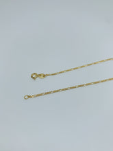 Load image into Gallery viewer, Gold plated sterling silver chain with figaro design
