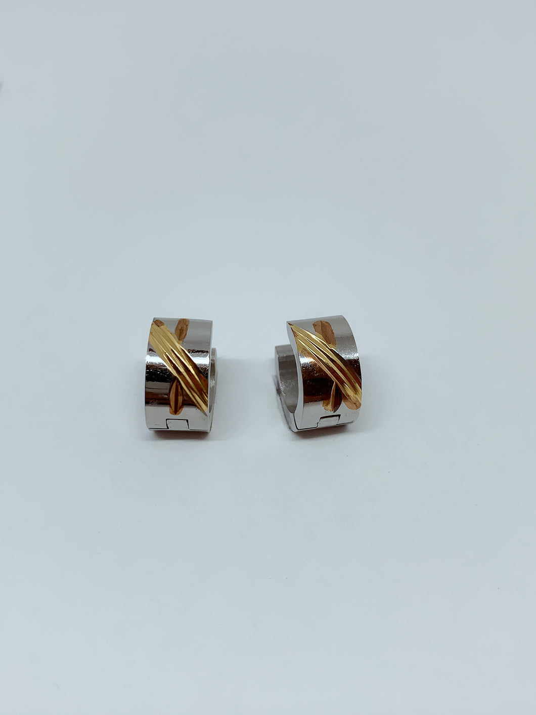 Stainless steel hinge earring