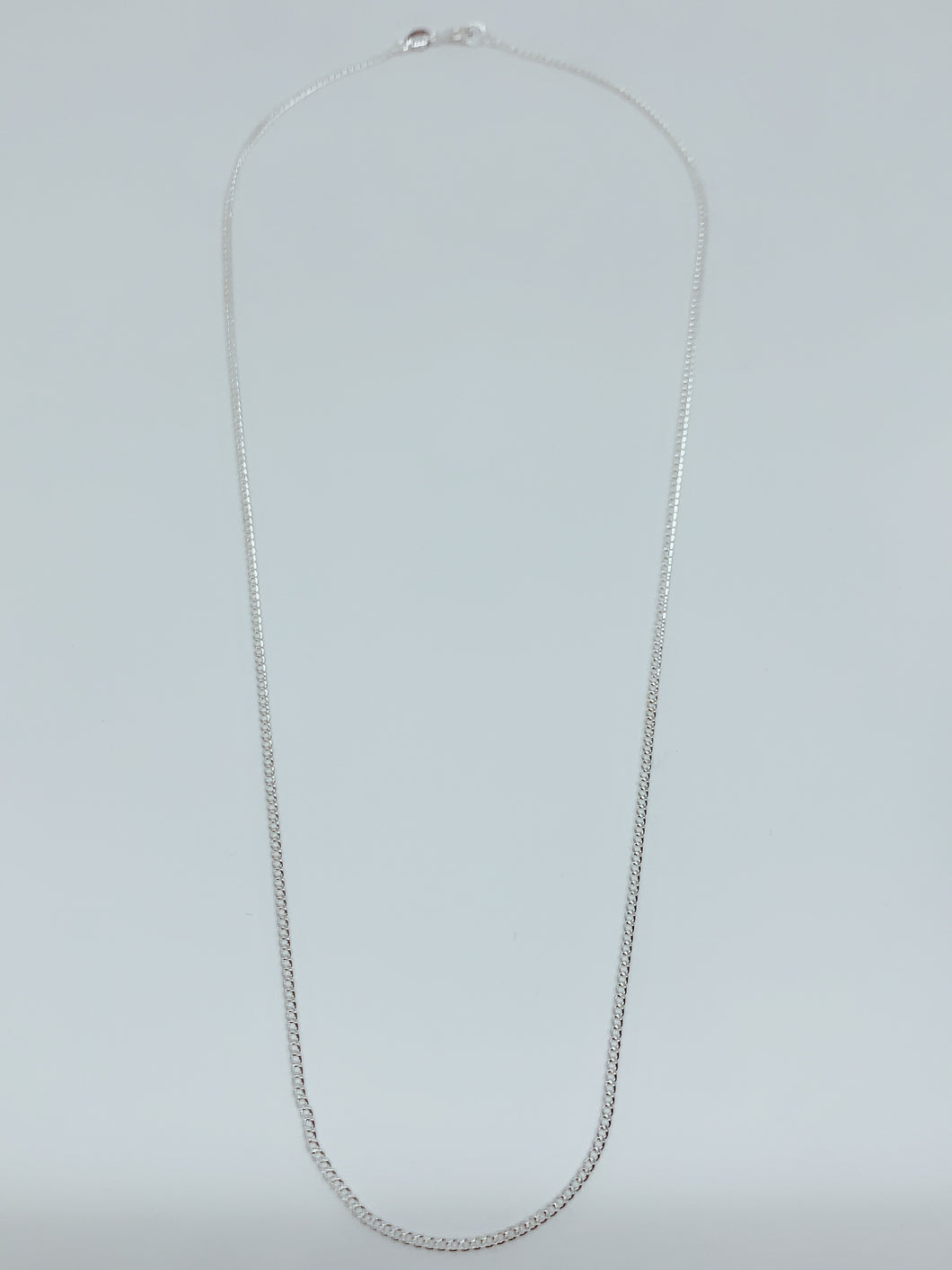 Cuban design sterling silver chain