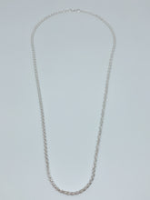 Load image into Gallery viewer, Sterling silver chain with rope design 2.6 mm wide
