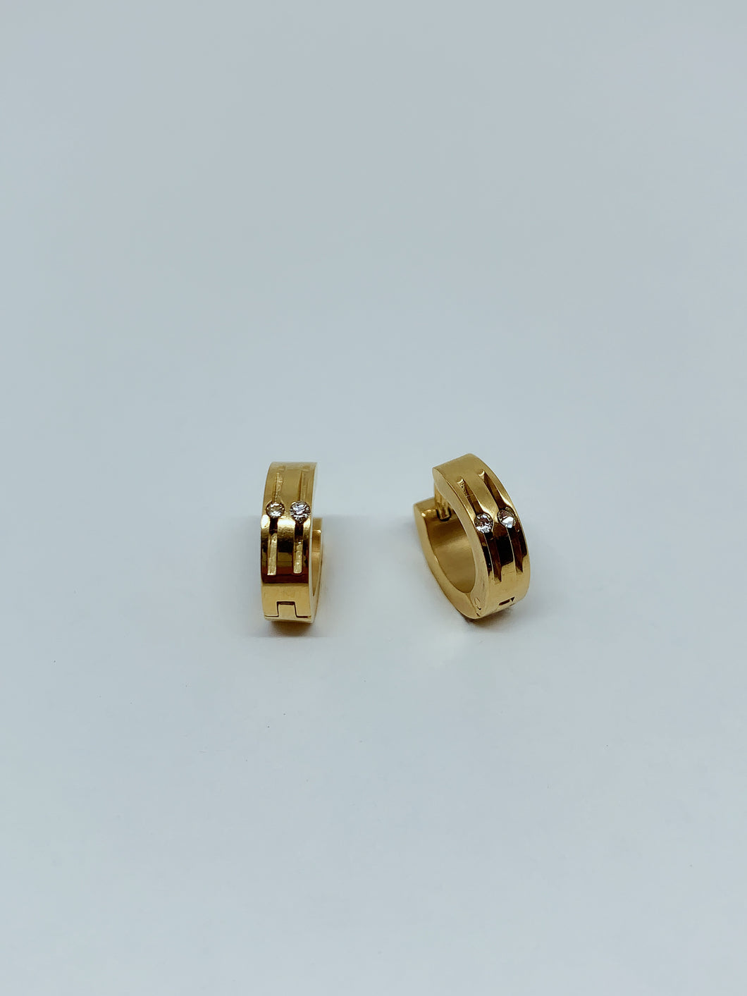 Stainless steel hinge earring