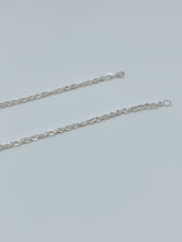 Load image into Gallery viewer, Sterling silver chain with rope design 2.6 mm wide
