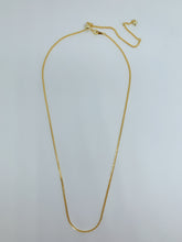 Load image into Gallery viewer, Gold plated sterling silver chain with adjustable design
