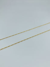 Load image into Gallery viewer, Gold plated sterling silver chain with figaro design
