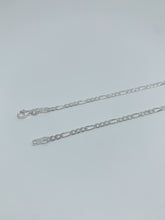 Load image into Gallery viewer, Sterling silver chain with figaro design
