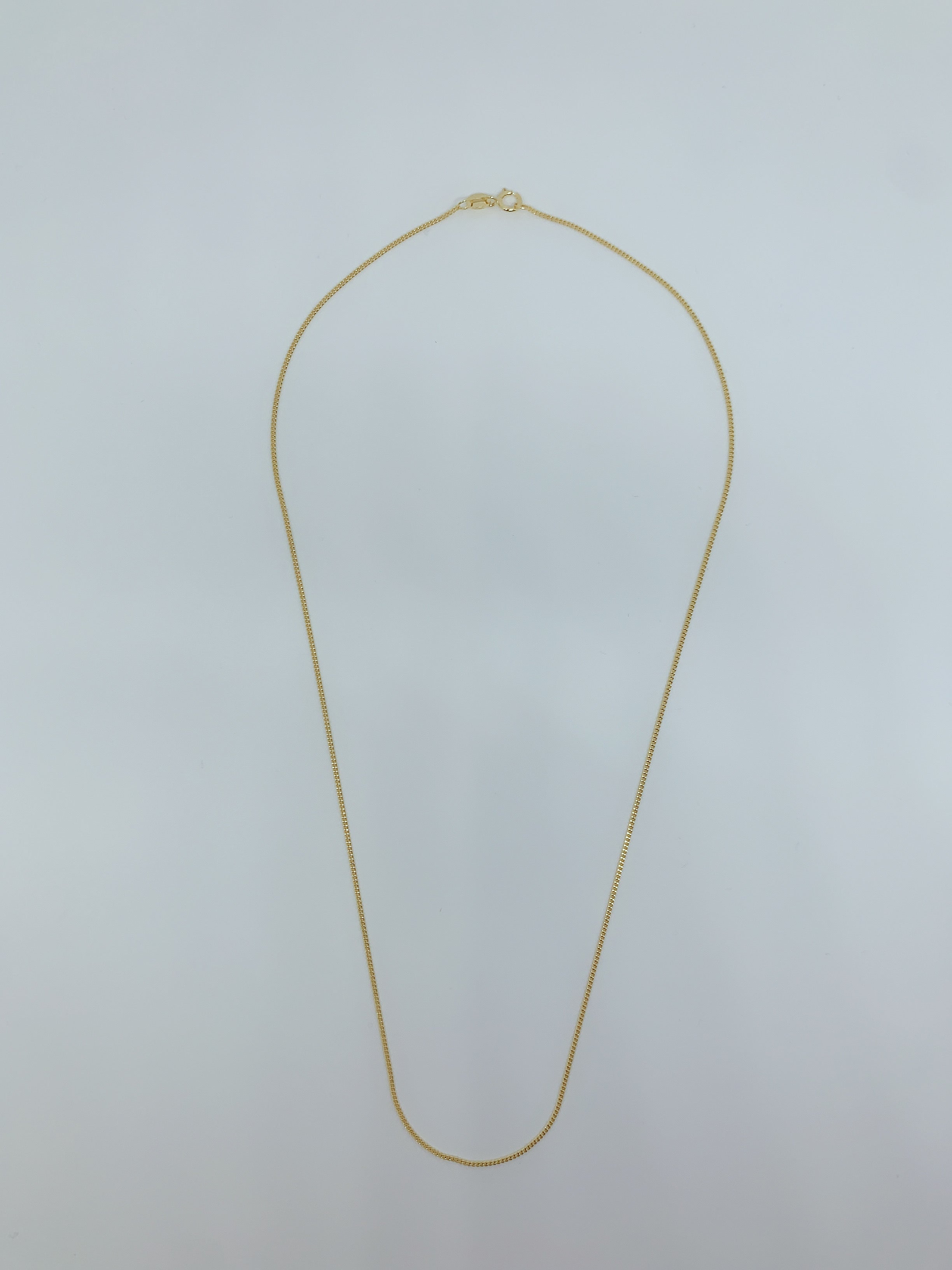 Gold plated sterling silver chain with Cuban design