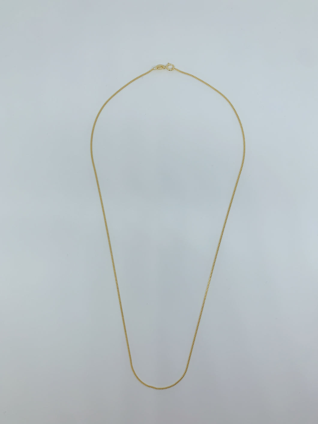 Gold plated sterling silver chain with Cuban design