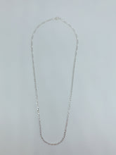 Load image into Gallery viewer, Sterling silver chain with figaro design
