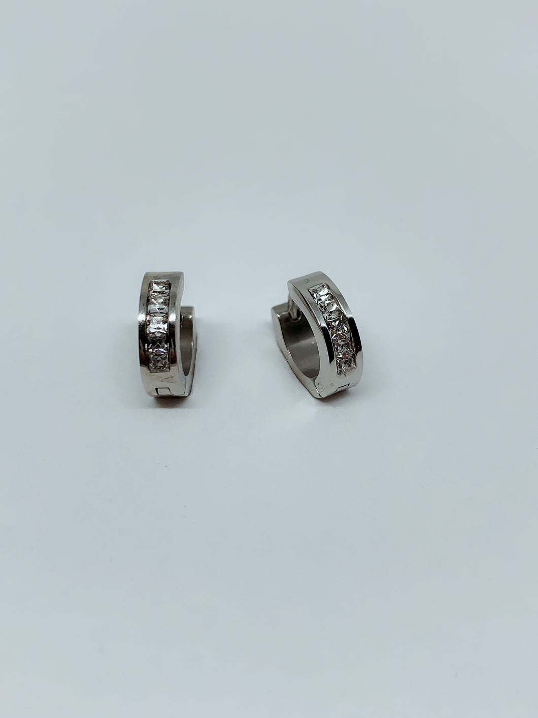 Stainless steel hinge earring