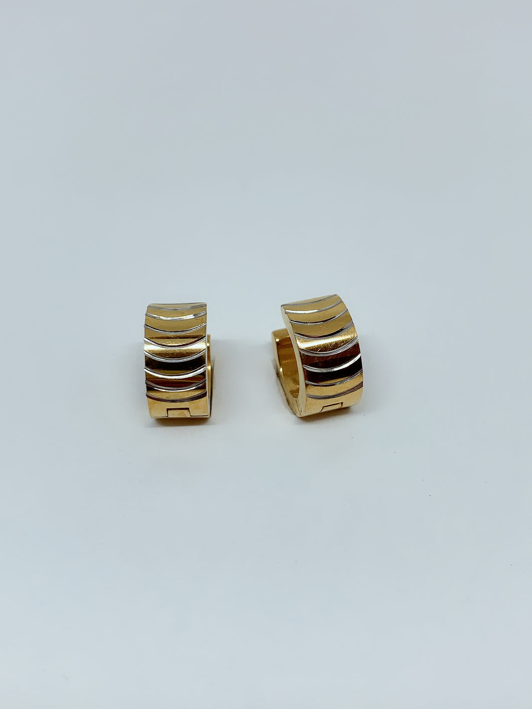 Stainless steel hinge earring