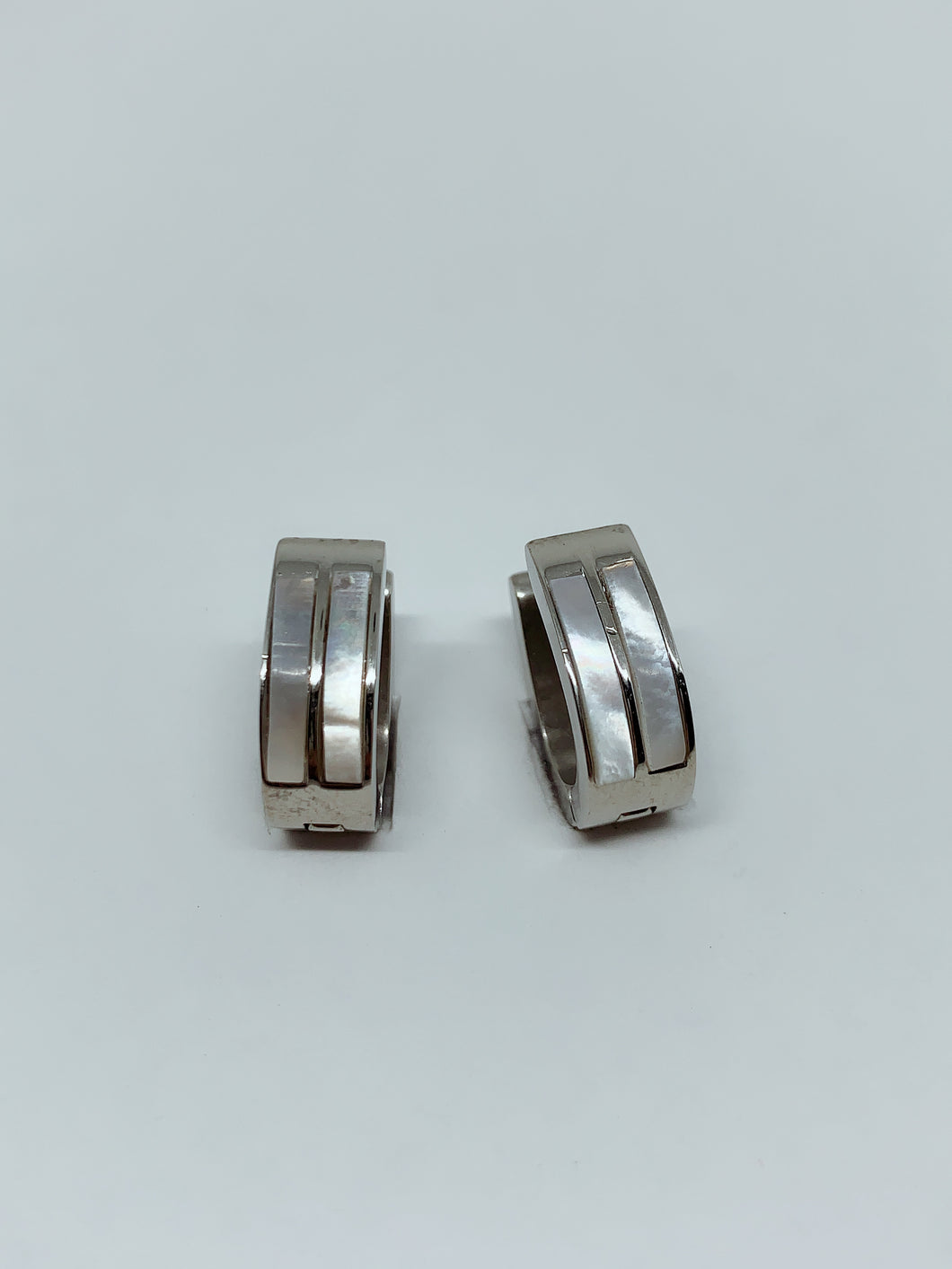 Stainless steel hinge earring