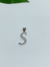 Load image into Gallery viewer, Sterling silver pendant initials
