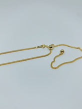 Load image into Gallery viewer, Gold plated sterling silver chain with adjustable design
