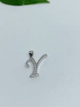 Load image into Gallery viewer, Sterling silver pendant initials
