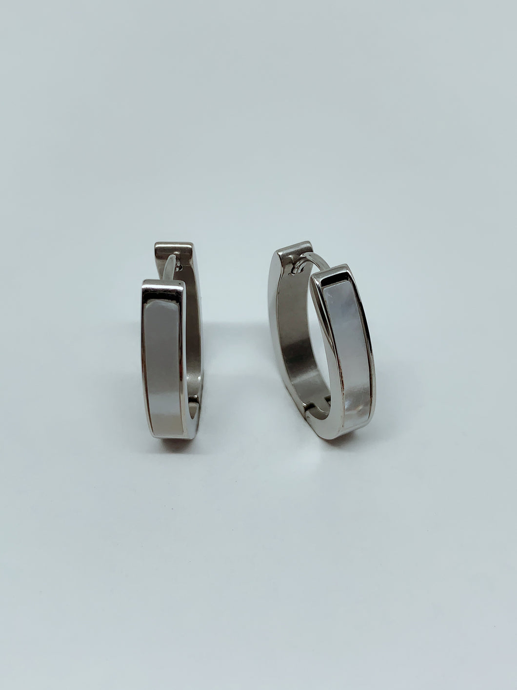 Stainless steel hinge earring