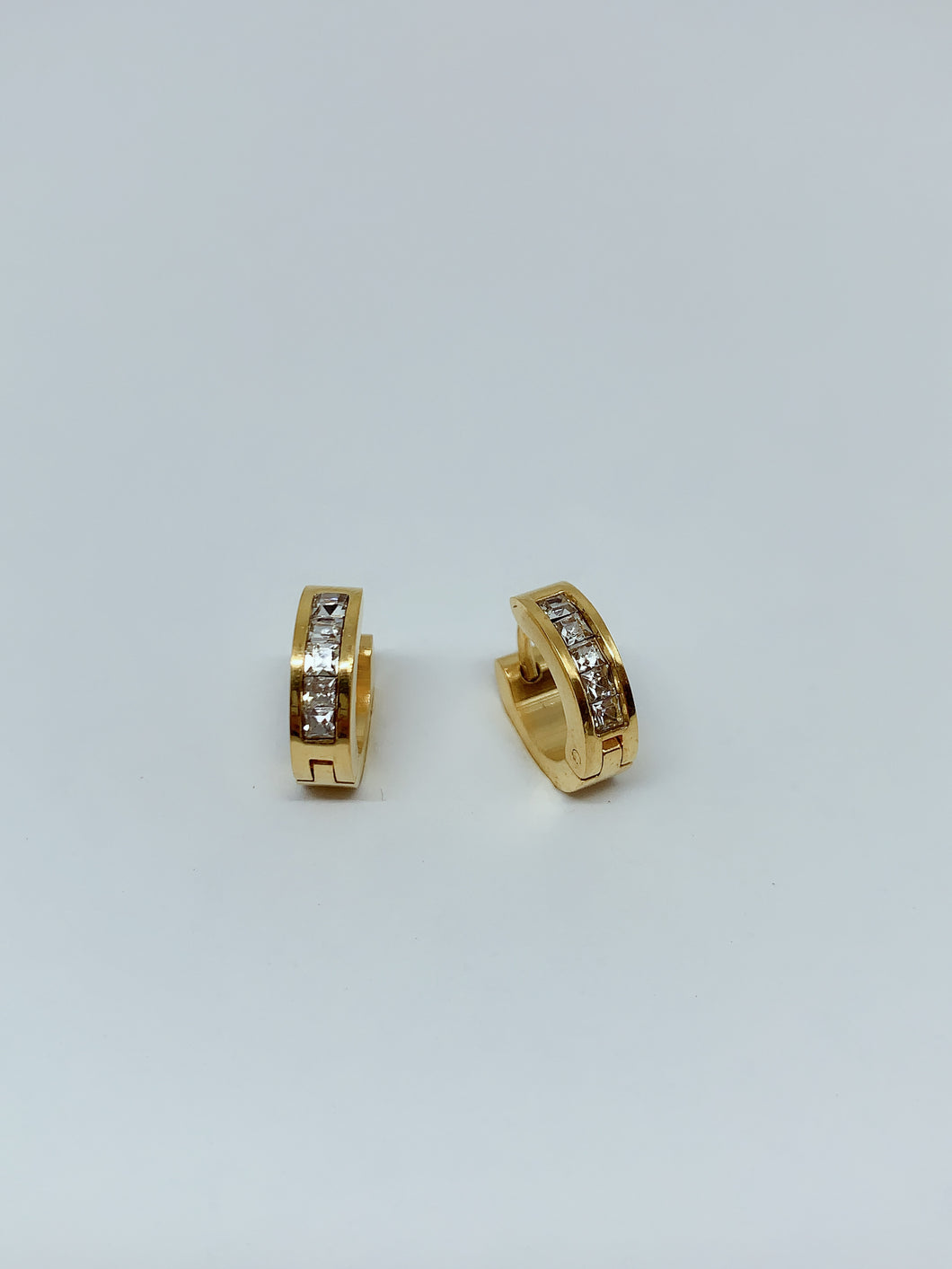 Stainless steel hinge earring