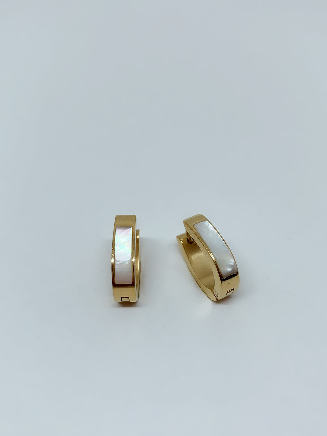 Stainless steel hinge earring