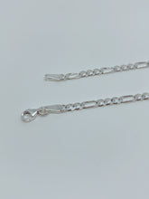 Load image into Gallery viewer, Sterling silver chain Figaro design 4 mm wide
