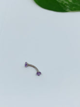 Load image into Gallery viewer, 16G 8mm long Eyebrow ring
