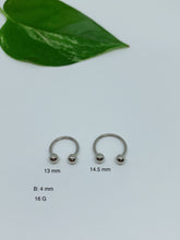 Load image into Gallery viewer, 16G Multi-purpose body piercing ring
