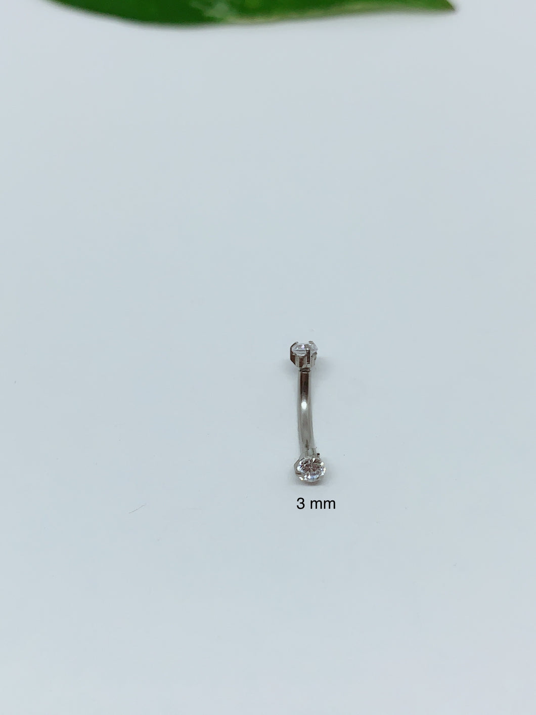 16G 8mm long Eyebrow ring