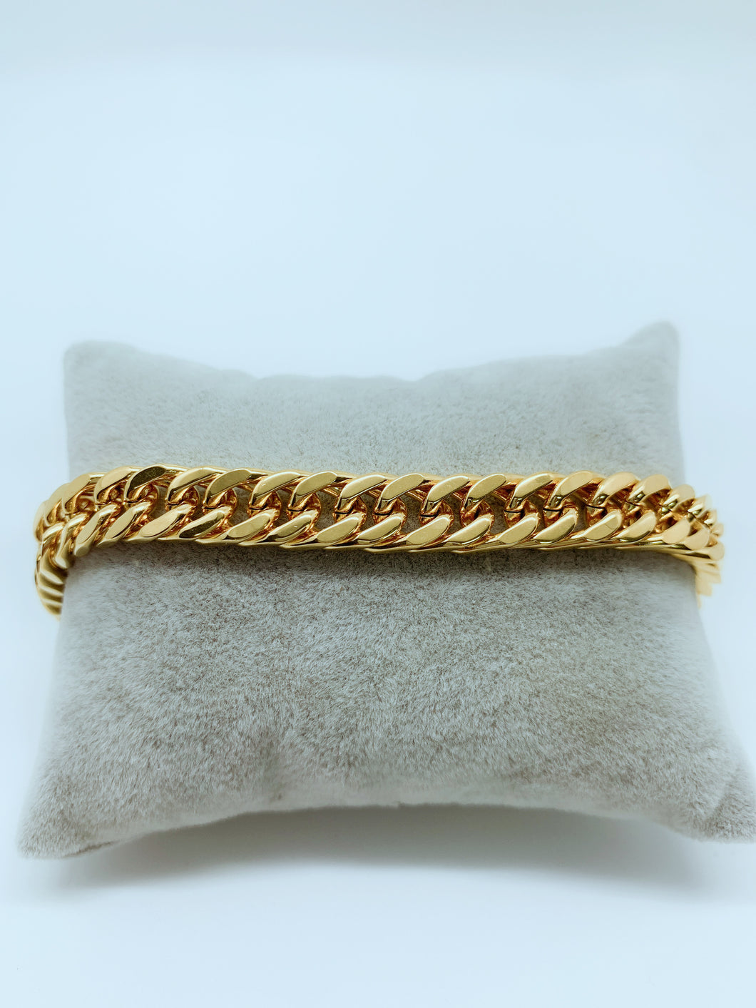 Gold plated stainless steel bracelet