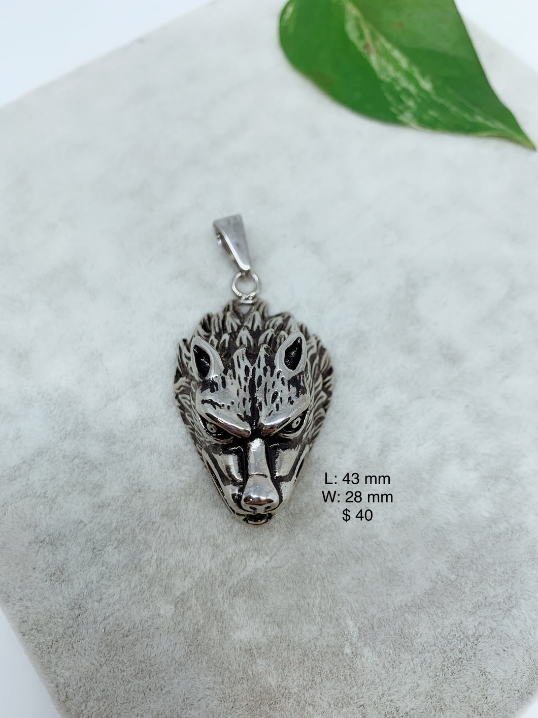 Wolf Stainless steel pendant