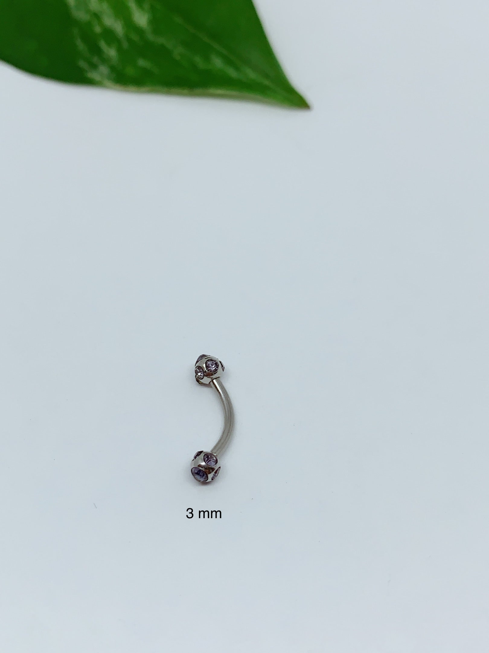 16G 8mm long Eyebrow ring