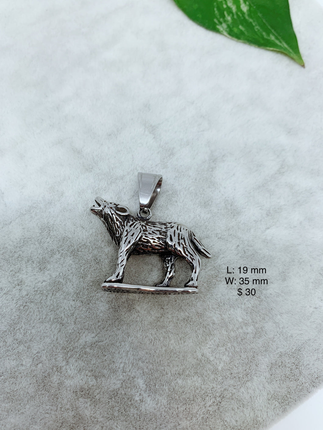 Wolf Stainless steel pendant