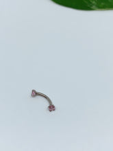 Load image into Gallery viewer, 16G 8mm long Eyebrow ring
