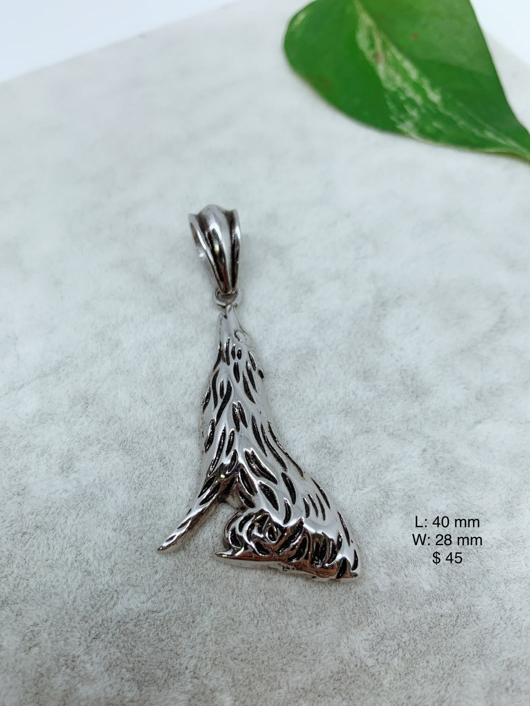 Wolf Stainless steel pendant